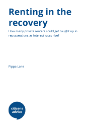 Report cover for renting in the recovery