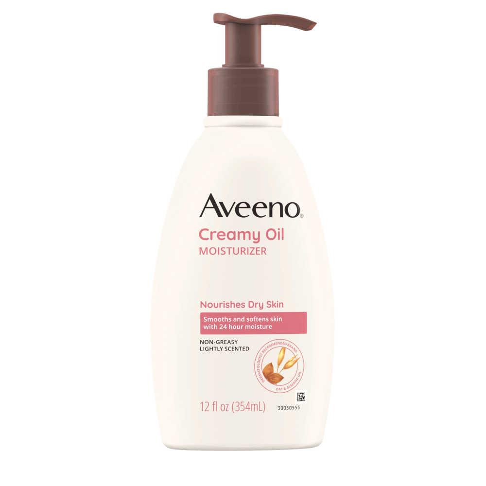 Aveeno Creamy Oil Body Moisturizer for Dry Skin Front