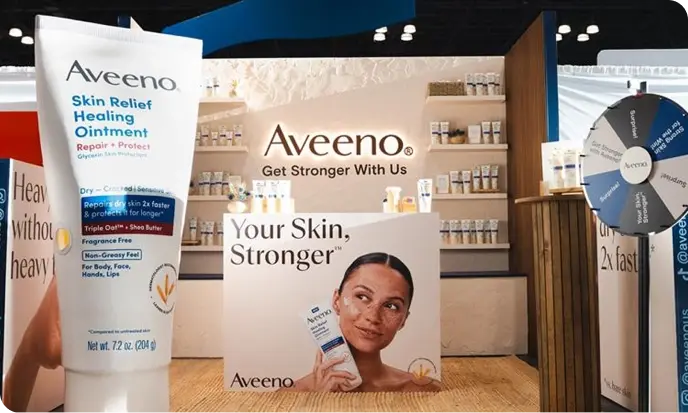 Image featuring Alix Earle reviewing Aveeno® skin relief healing ointment, GSWM Campaign