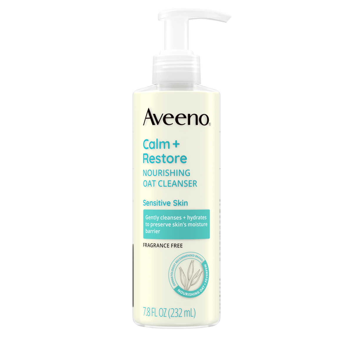 Aveeno Calm + Restore Gentle Nourishing Oat Face Cleanser Front