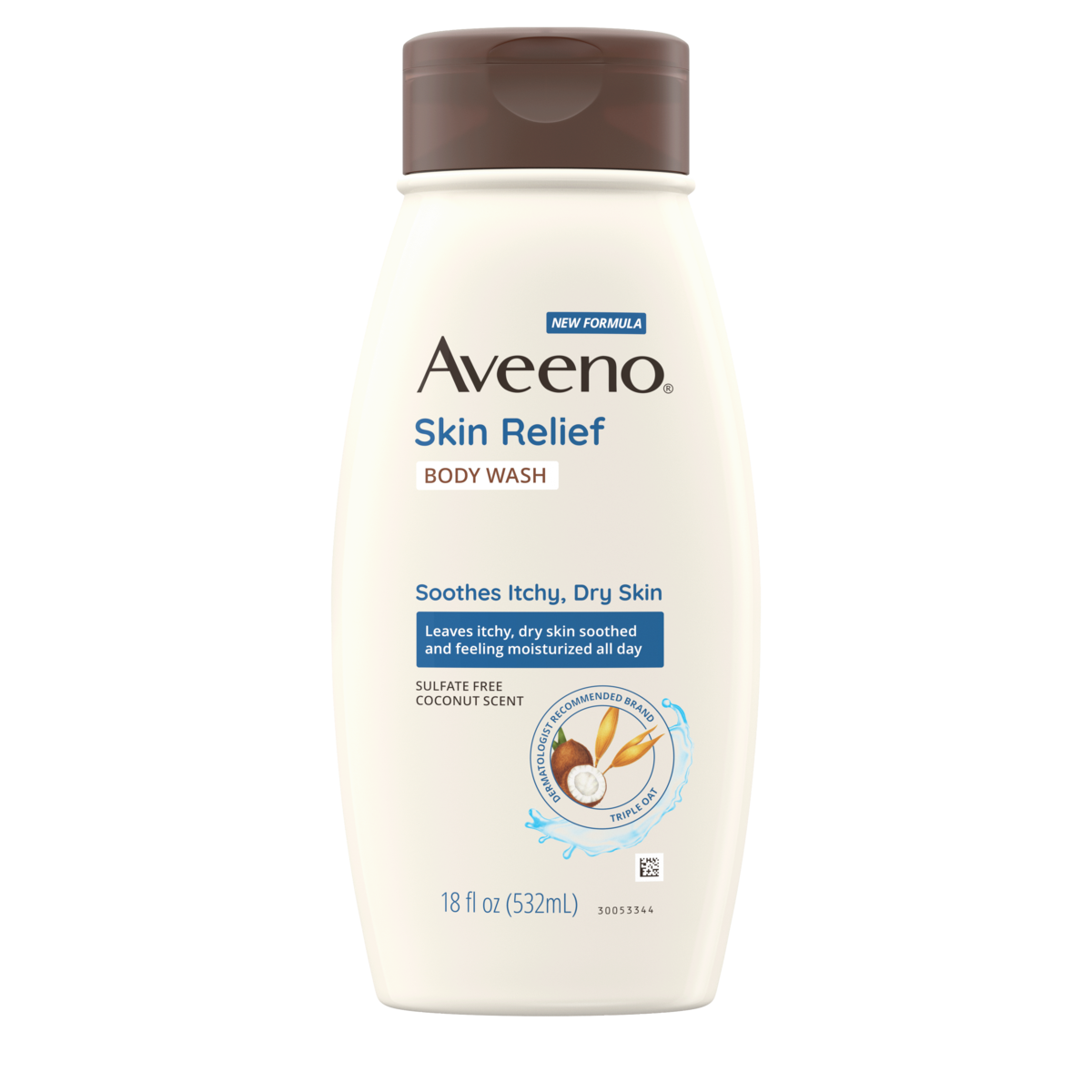 Aveeno Skin Relief Oat Body Wash with Coconut Scent Front