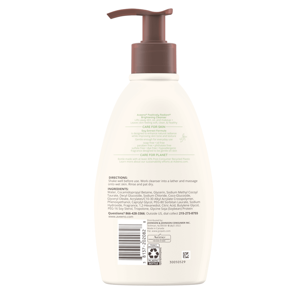 Positively Radiant Brightening Daily Facial Cleanser Aveeno