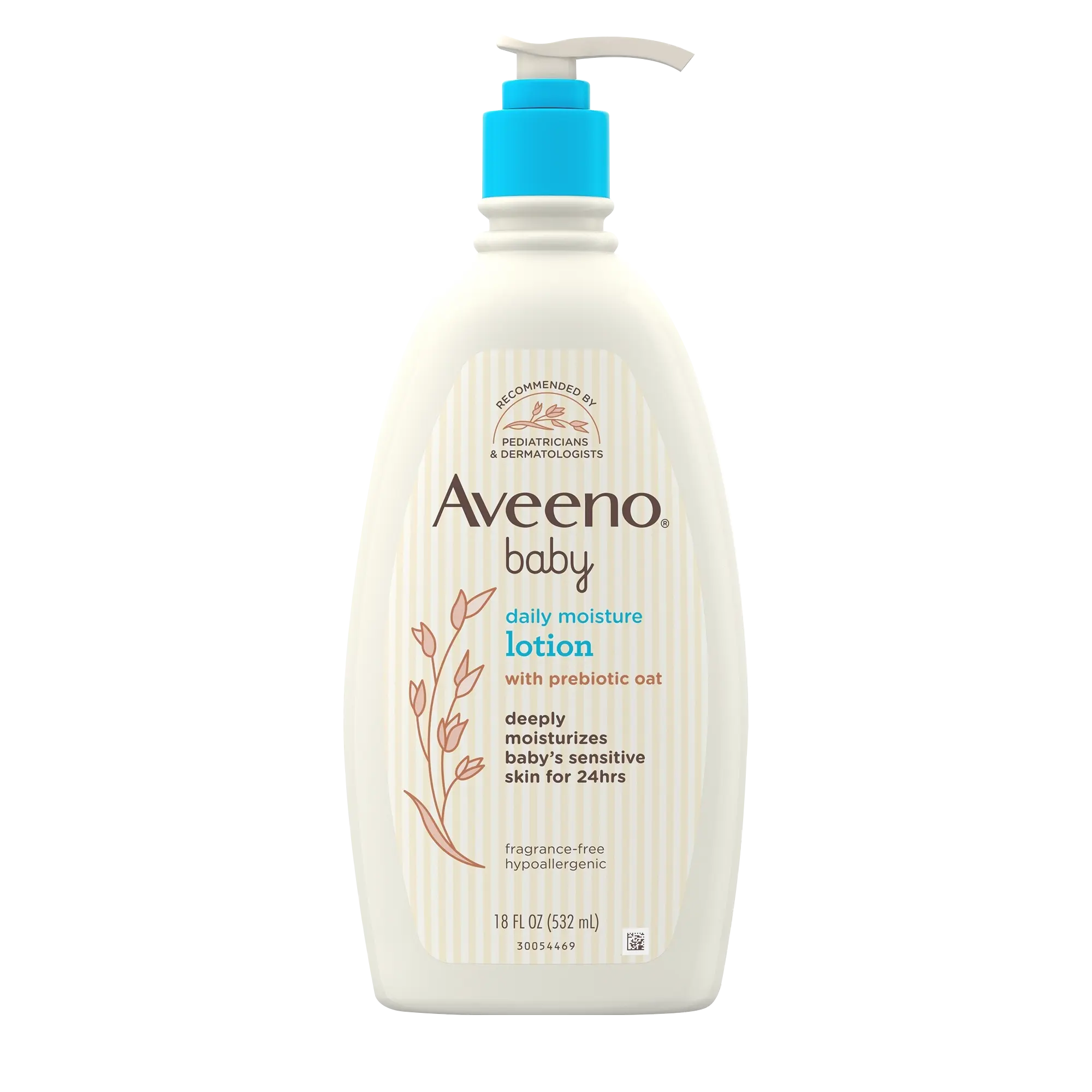 Front pack shot of Aveeno® Baby Daily Moisture Lotion 18oz