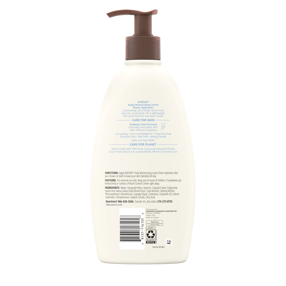 Daily Moisturizing Sheer Hydration Dry Skin Lotion | Aveeno®