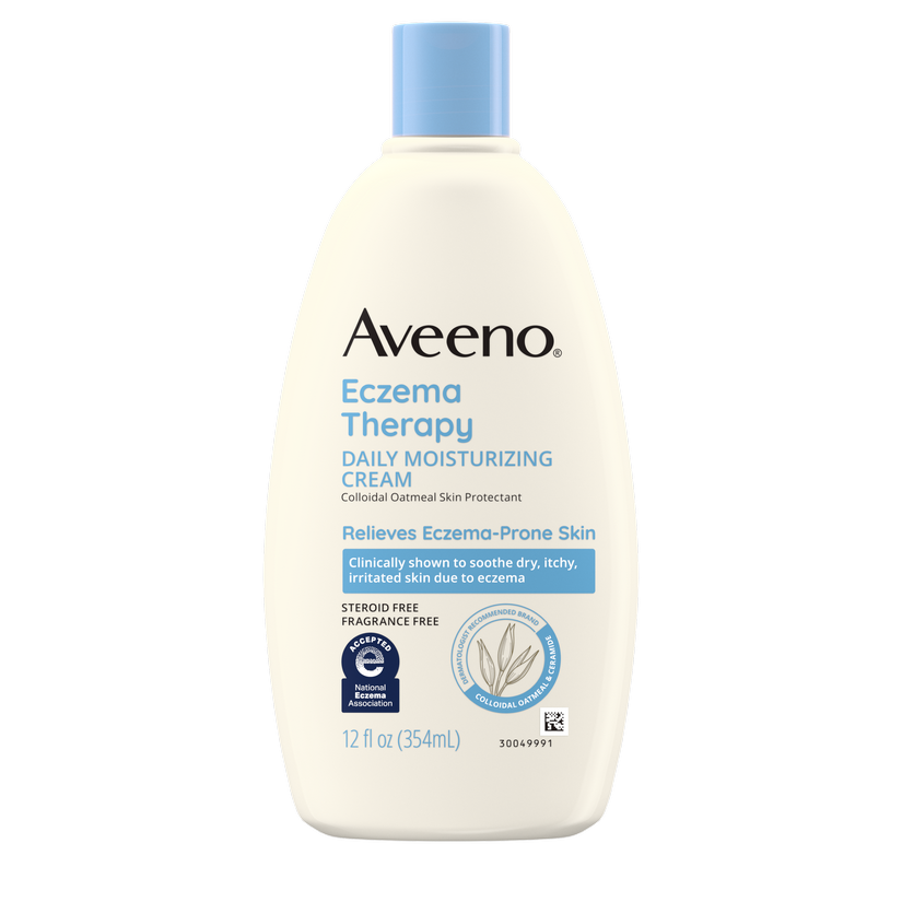 Pack shot of Aveeno® Eczema Therapy Daily Moisturizing Cream, Steroid-Free