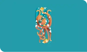 Illustration of Aveeno® Care Crew Member - Inky the Octopus