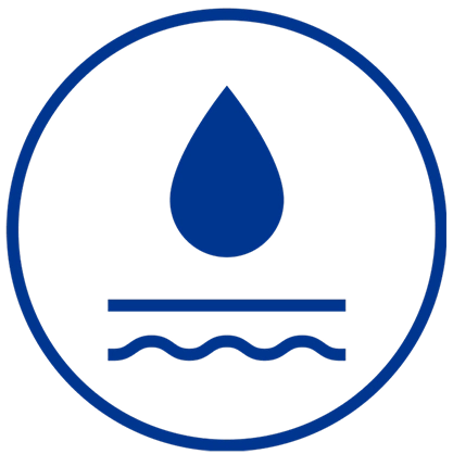 Symbol highlighting Aveeno Skin Relief's effectiveness in healing dry skin.