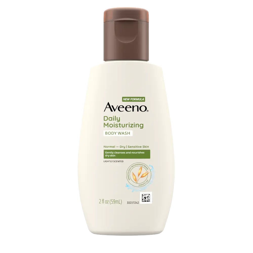 Front Pack shot of Daily Moisturizing Oat Body Wash for Normal to Dry Skin 2oz