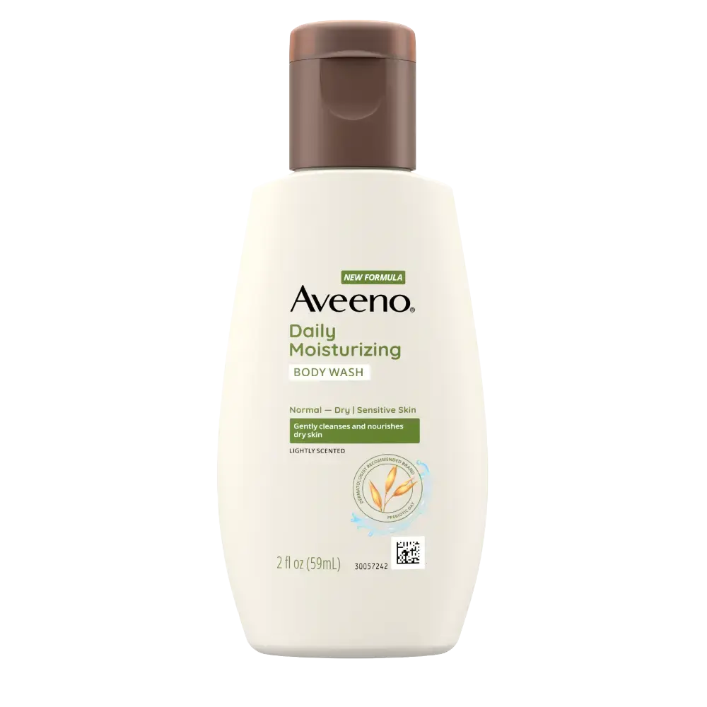 Front Pack shot of Daily Moisturizing Oat Body Wash for Normal to Dry Skin 2oz