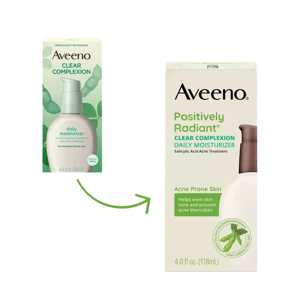 Aveeno Clear Complexion Daily Acne Facial Moisturizer Transition