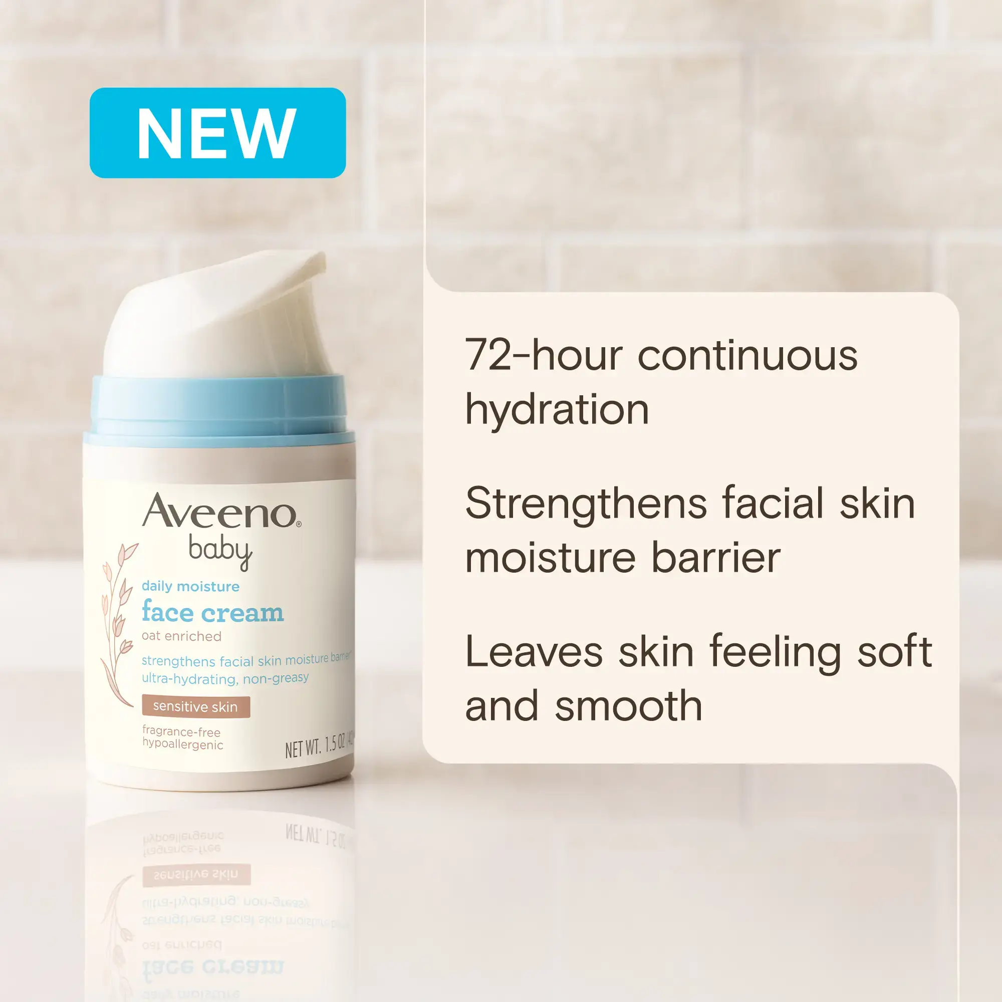 Aveeno® NEW Baby Daily Moisture Face Cream