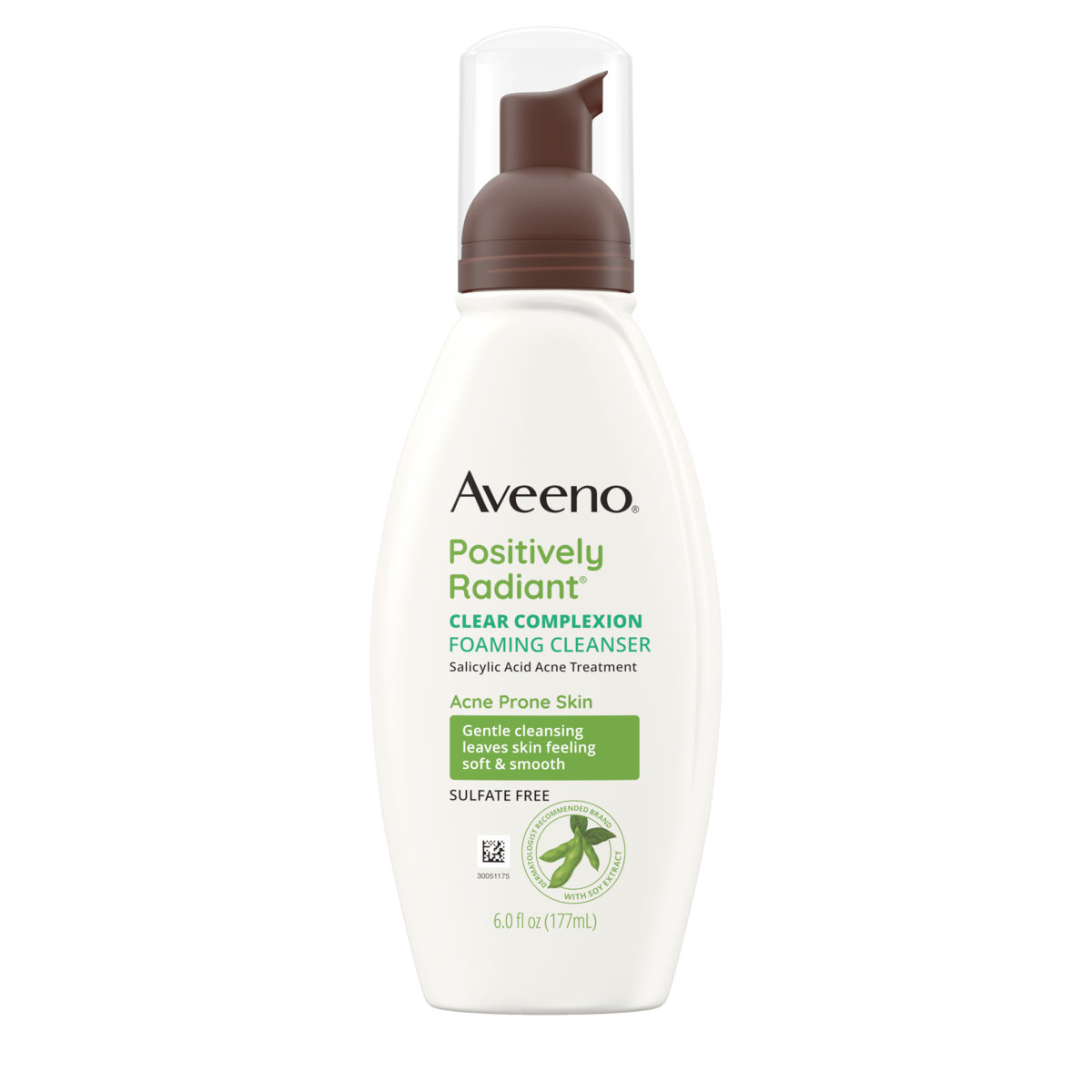 Aveeno Clear Complexion Foaming Facial Cleanser Oil-Free Front
