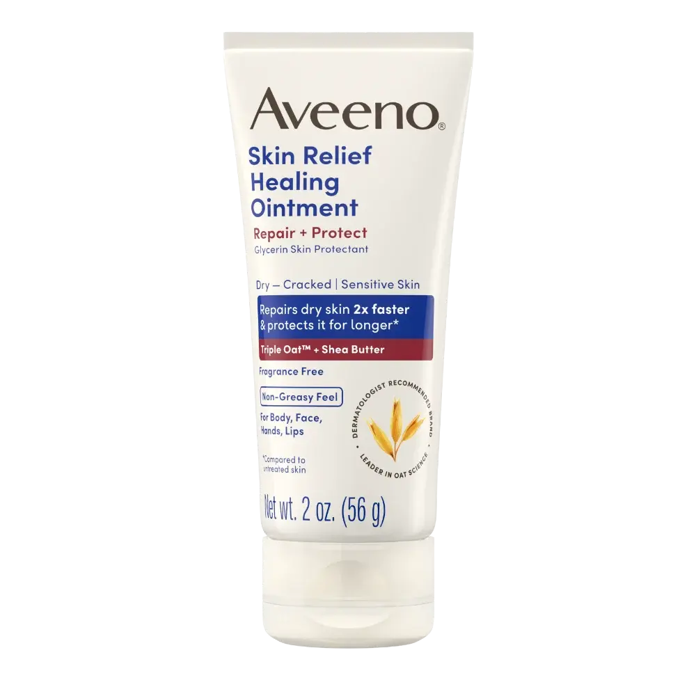 Front pack shot of Skin Relief Healing Ointment for Dry Skin 2oz