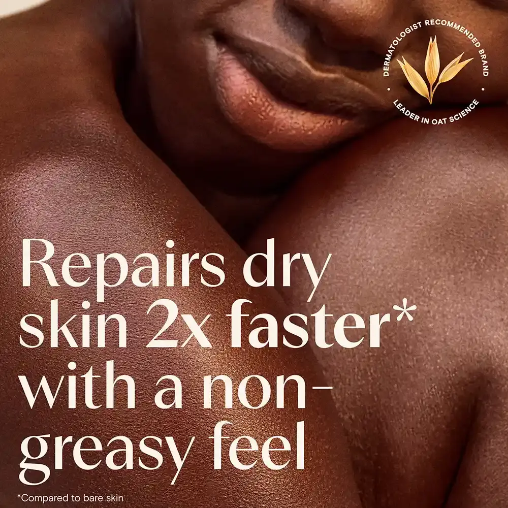 Repairs dry skin 2x faster with a non-greasy feel