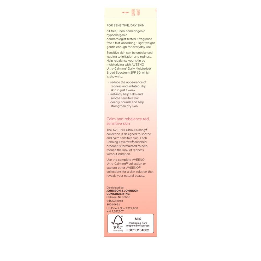 AVEENO ULTRA-CALMING® Daily Moisturizer Broad Spectrum SPF 30
