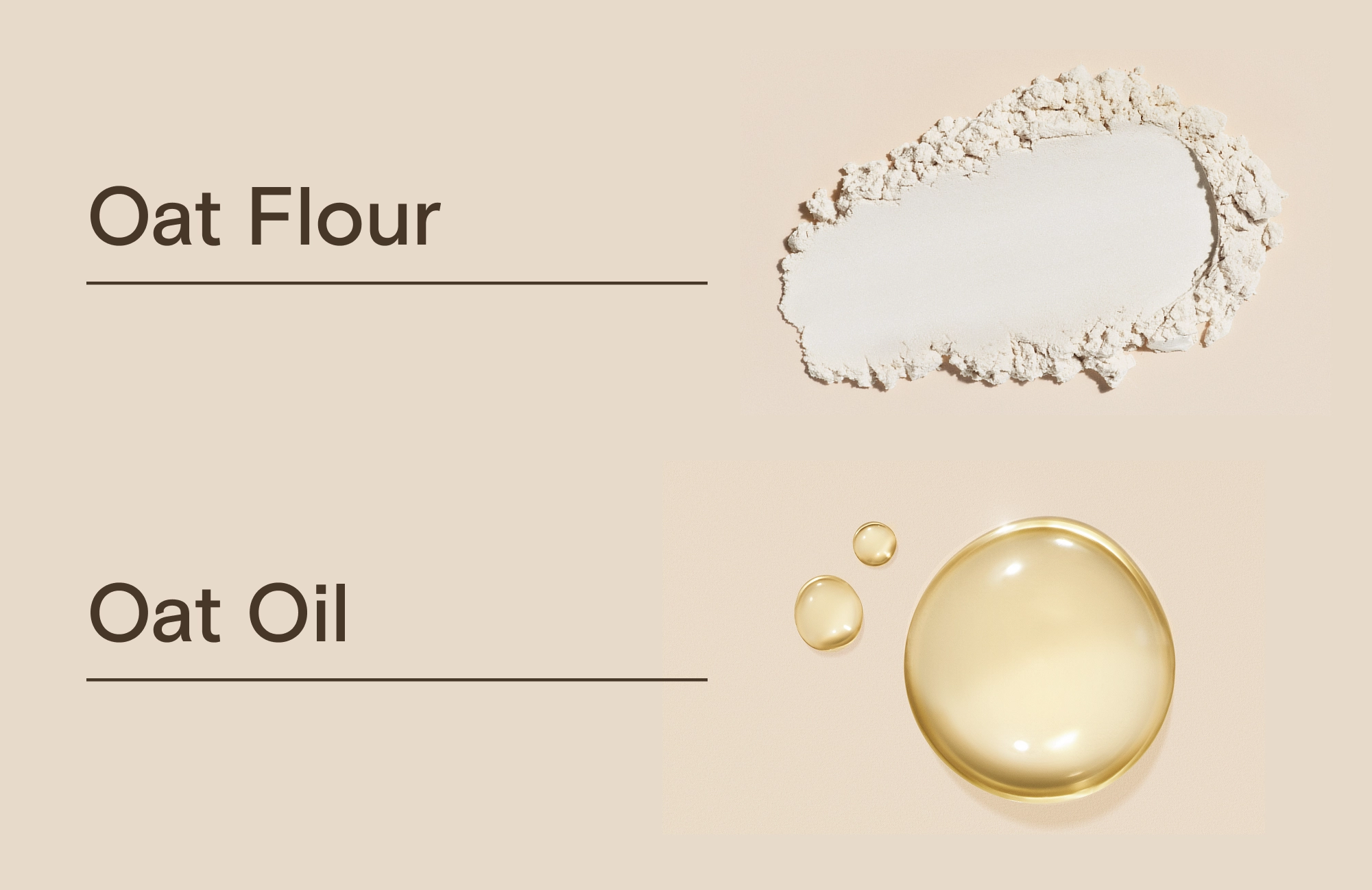 Baby Daily Moisture Face Cream Ingredients, Oat flour, oat oil and glycerin
