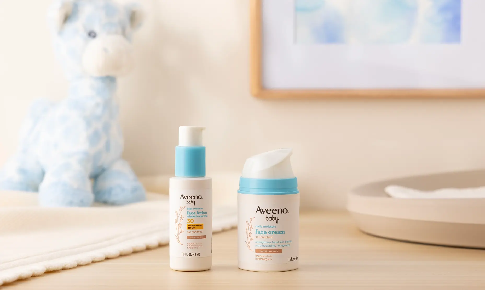 New Gentle Face Care for Babies & Kids, featuring the 2 new products lineup
