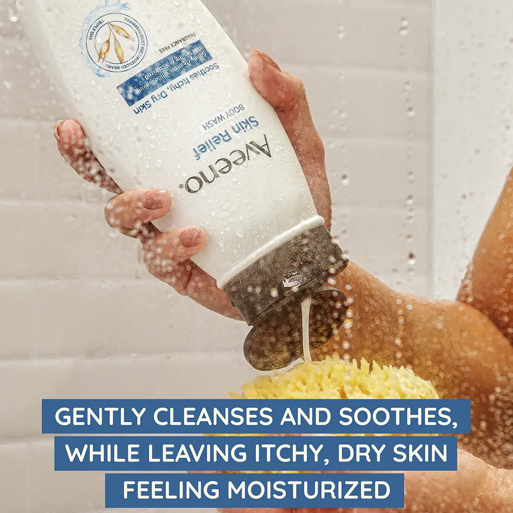 Gently cleanses and soothes, while leaving itchy, dry skin feeling moisturized