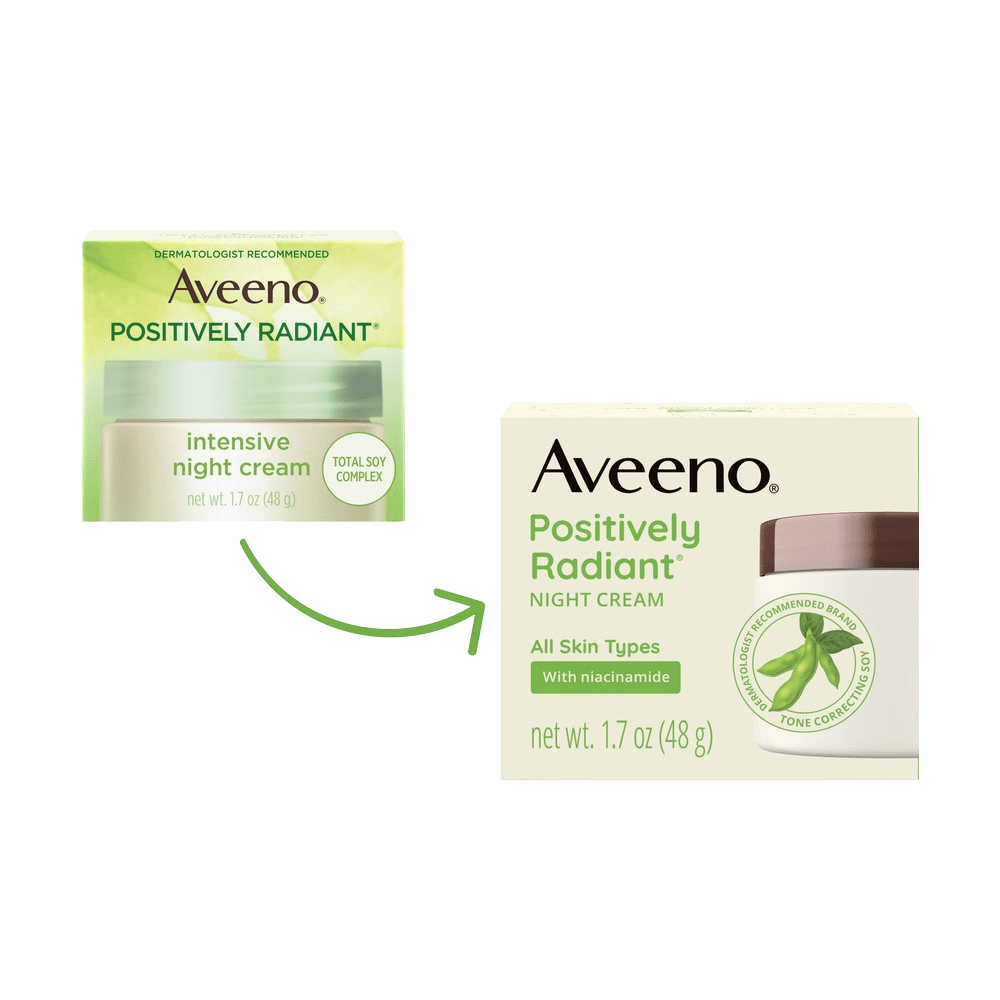 Positively Radiant Moisturizing Night Face Cream Aveeno®