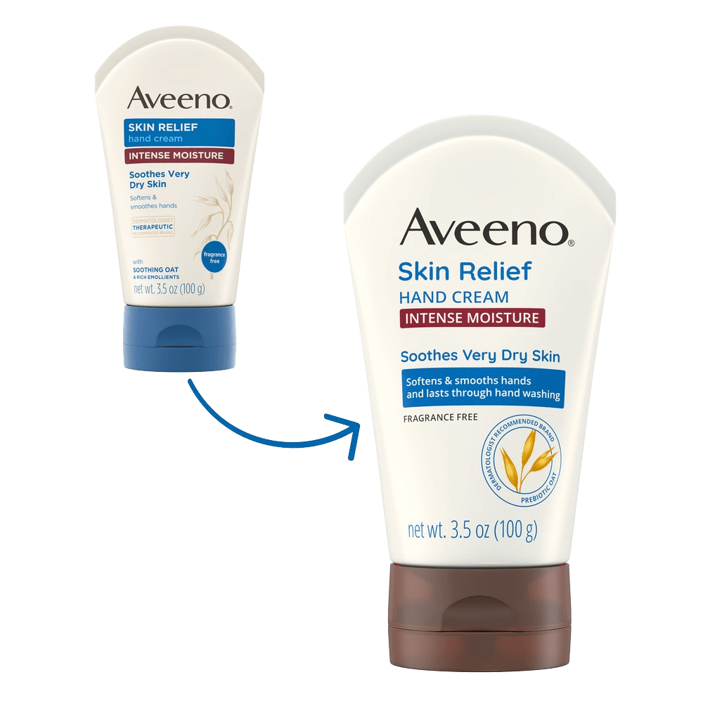 Aveeno Skin Relief Intense Moisture Hand Cream with Prebiotic Oat Transition