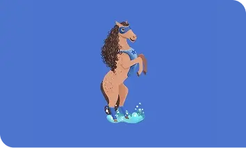 Illustration of Aveeno® Care Crew Member - Romer the Horse