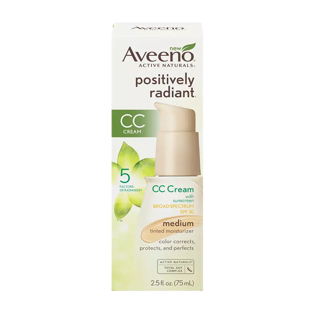 Aveeno_Positively_Radiant_CC_Cream_SPF_30_Medium Front Shot