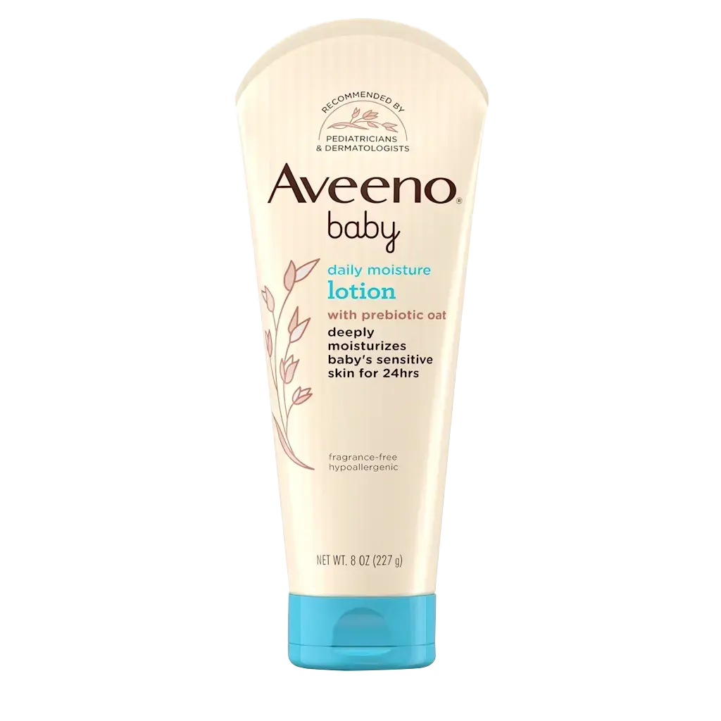 Front pack shot of Aveeno® Baby Daily Moisture Lotion 8oz