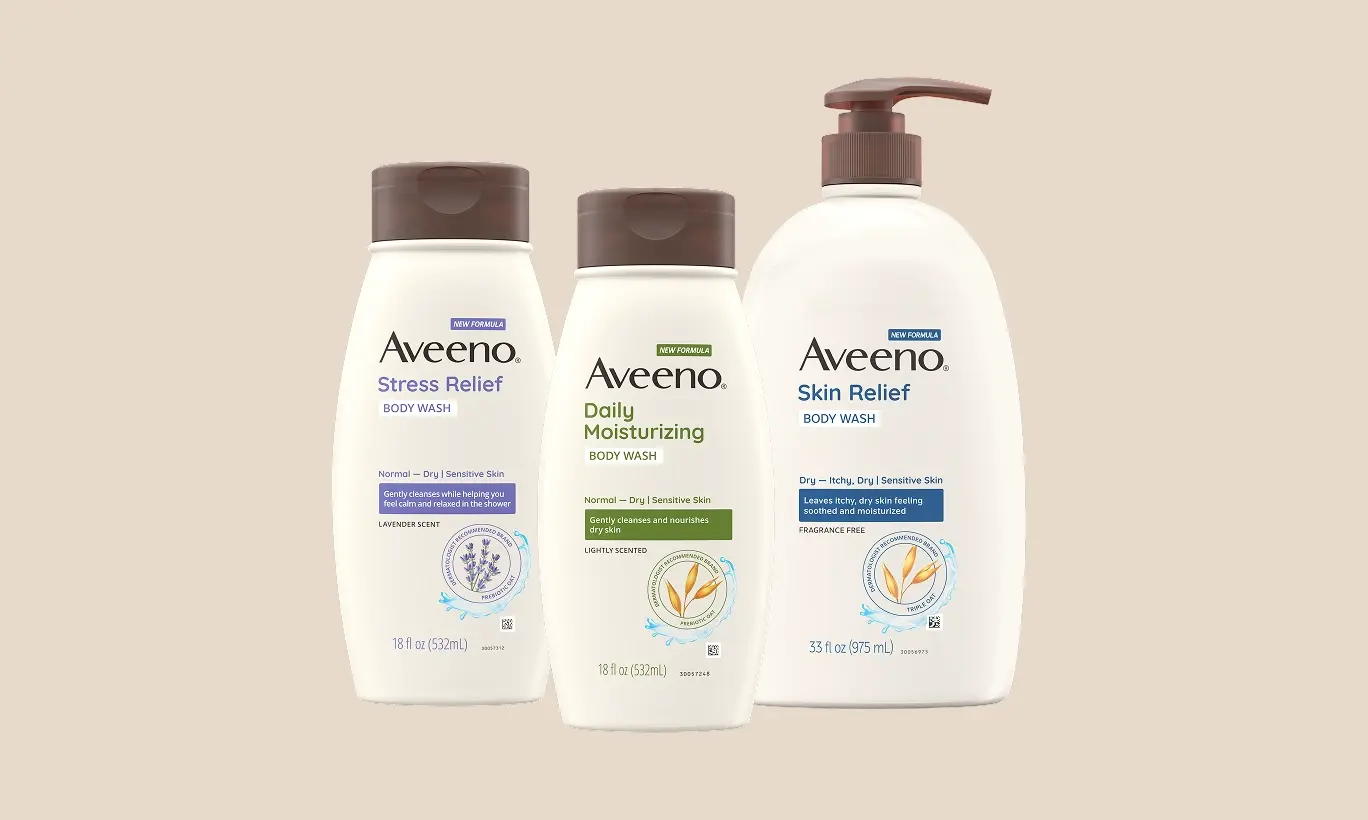 Aveeno® Shop by category - Image card for Body Washes product line