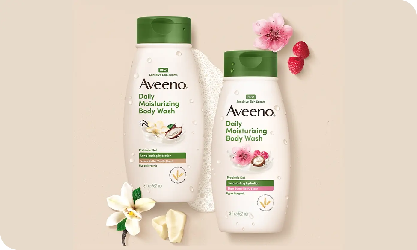 Image featuring Aveeno® Sensitive Skin Scents Daily Moisturizing Body Washes