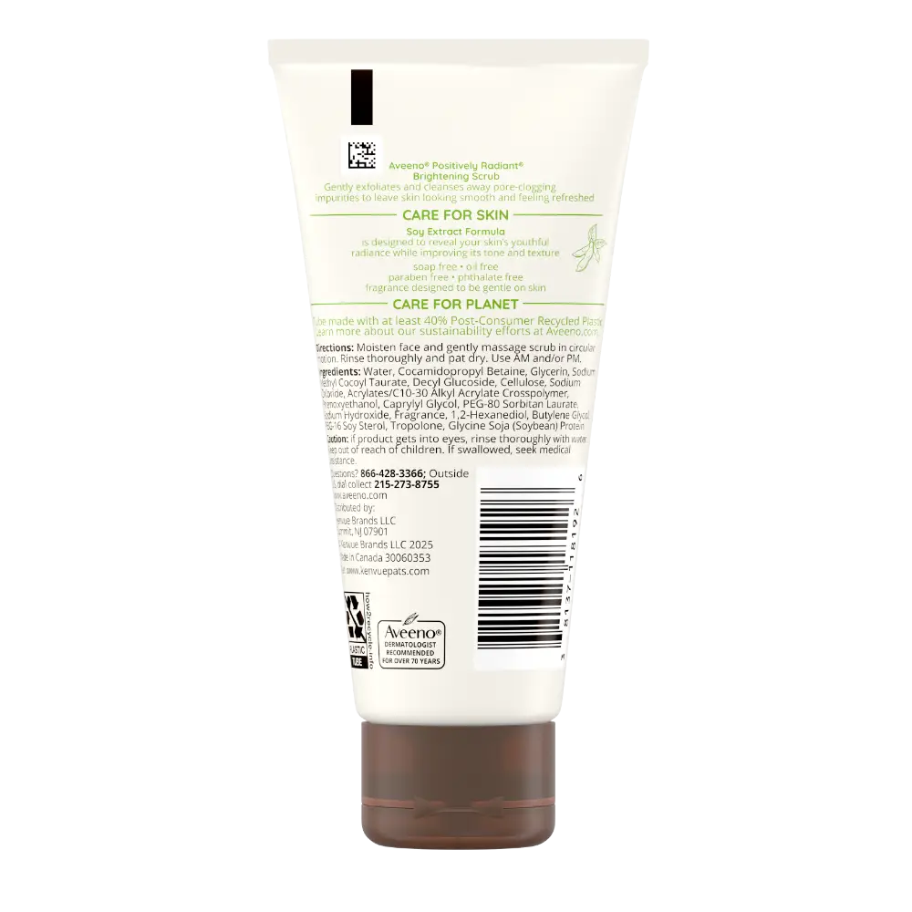 Back pack shot of Positively Radiant® Brightening & Exfoliating Scrub 2oz