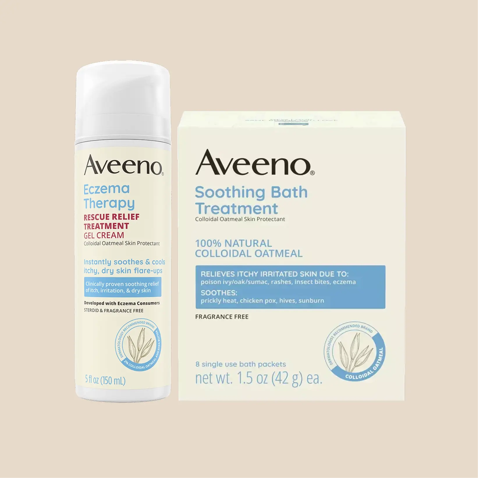 Aveeno® Treatment card, Calm eczema-prone skin