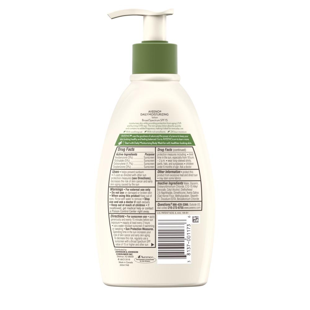 AVEENO® Daily Moisturizing Lotion with Broad Spectrum SPF 15