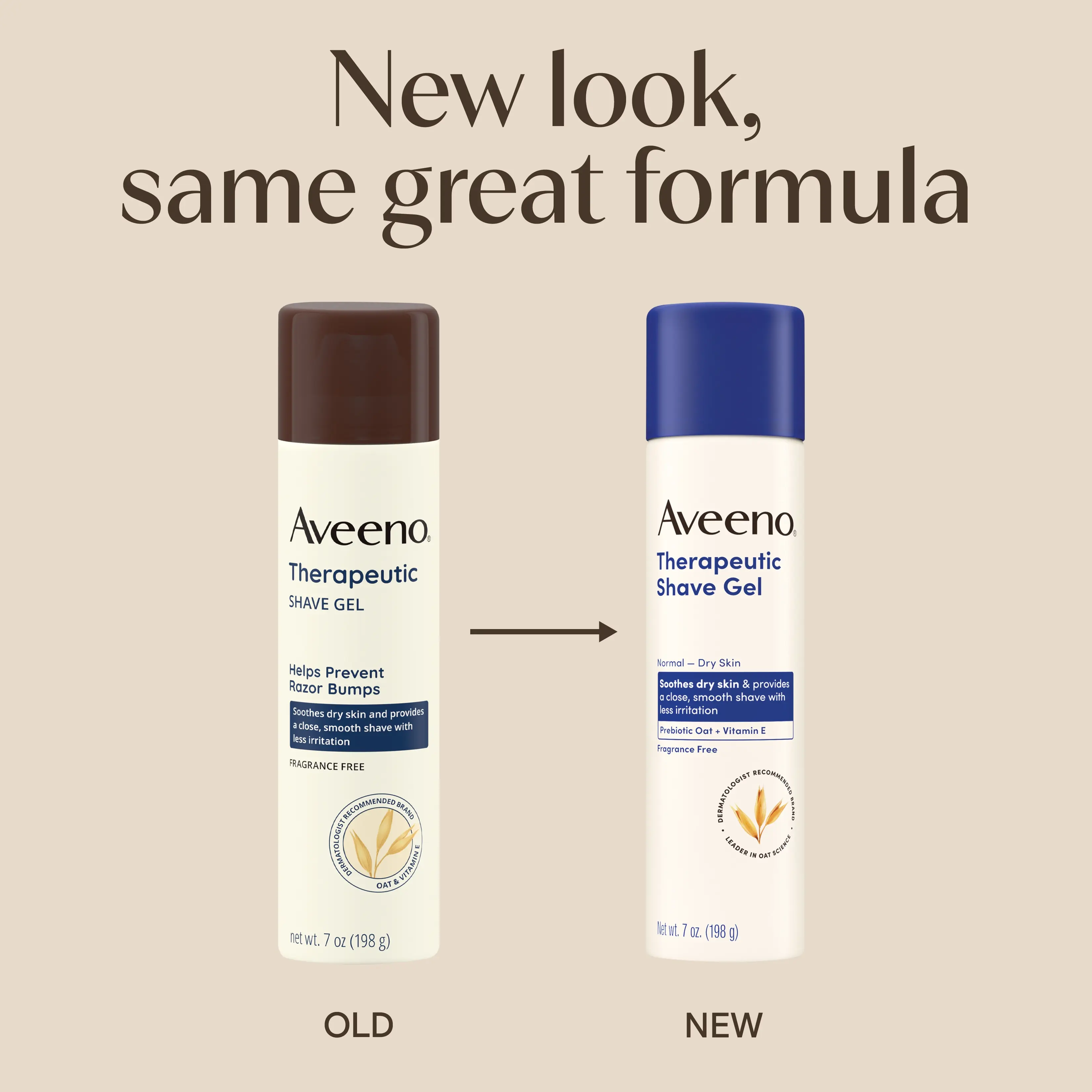 Aveeno® Therapeutic Shave Gel - New Look, same great formula