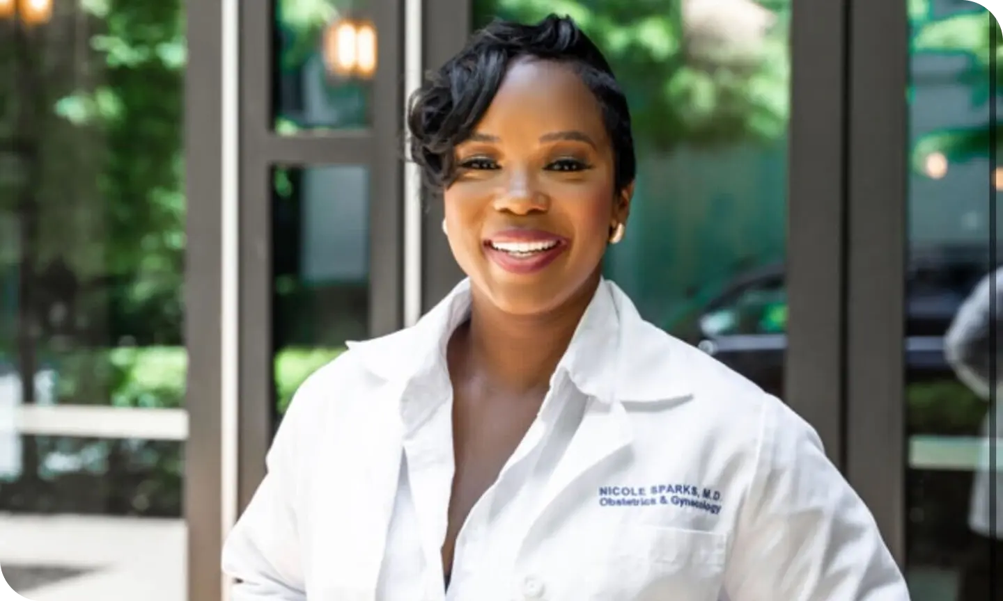 Dr. Nicole Sparks, MD certified OB-GYN who stands at the intersection of medicine and motherhood.