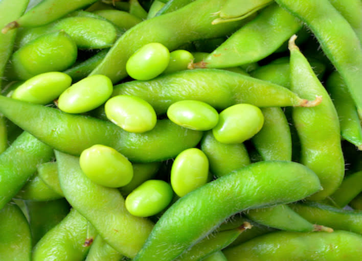 green soybeans