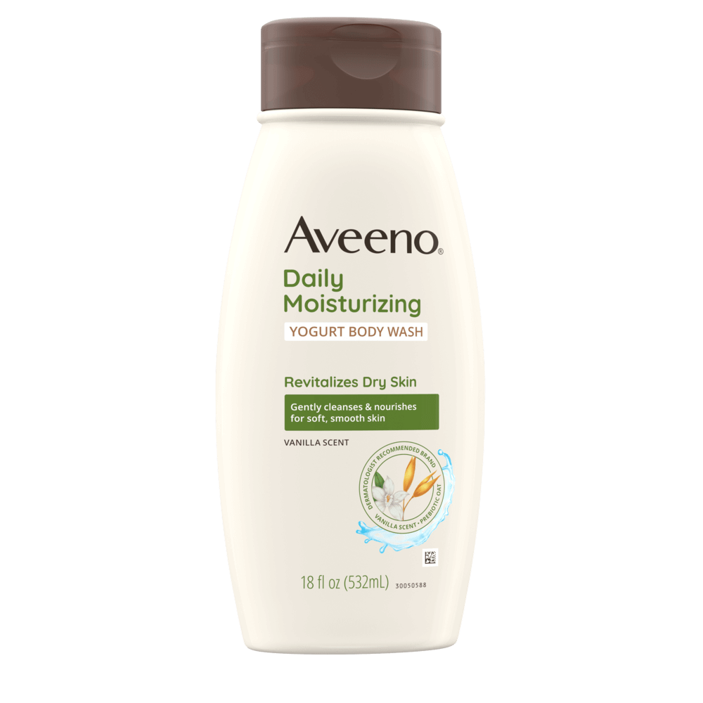 Aveeno Daily Moisturizing Yogurt Body Wash, Vanilla Scent Transition