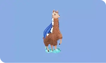 Illustration of Aveeno® Care Crew Member - Lucky the Llama