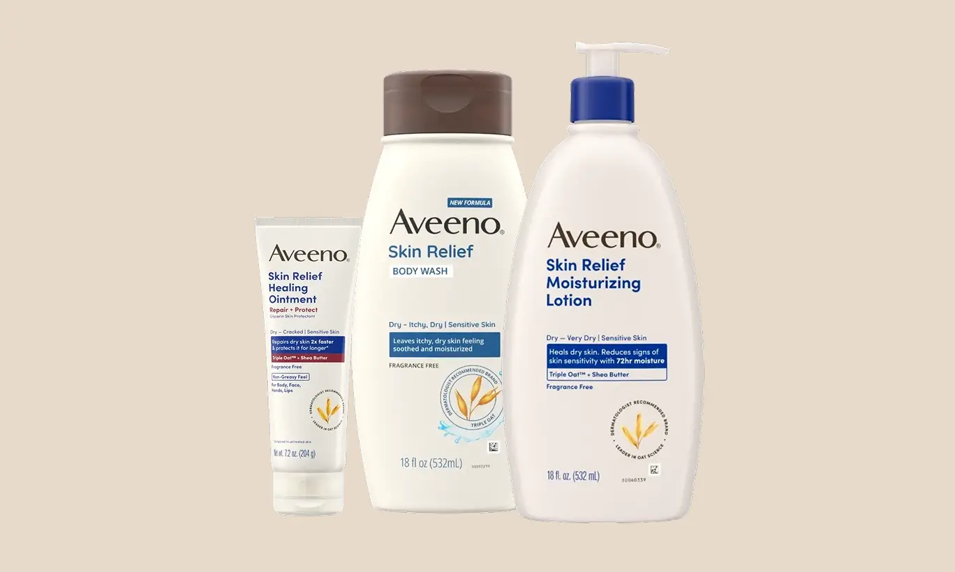 Aveeno® Shop by collection - Image card for Skin Relief product line