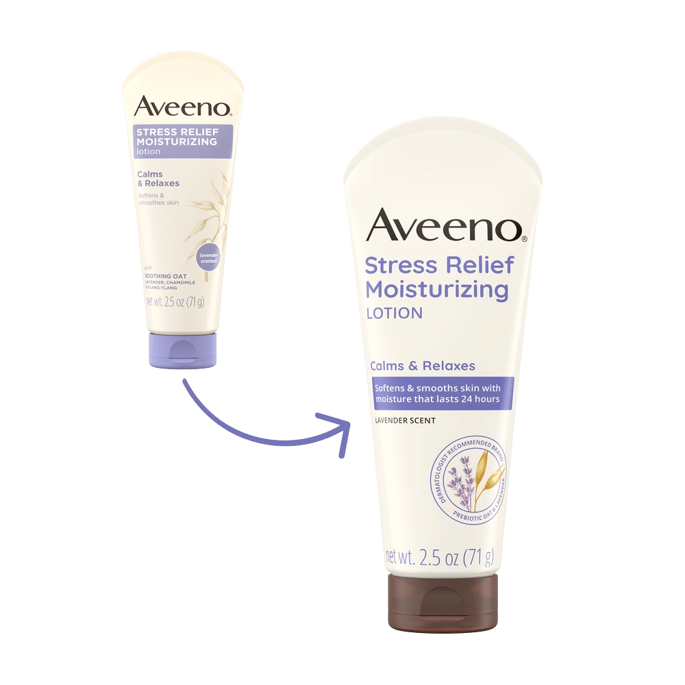 Stress Relief Body Lotion Lavender Scent Aveeno