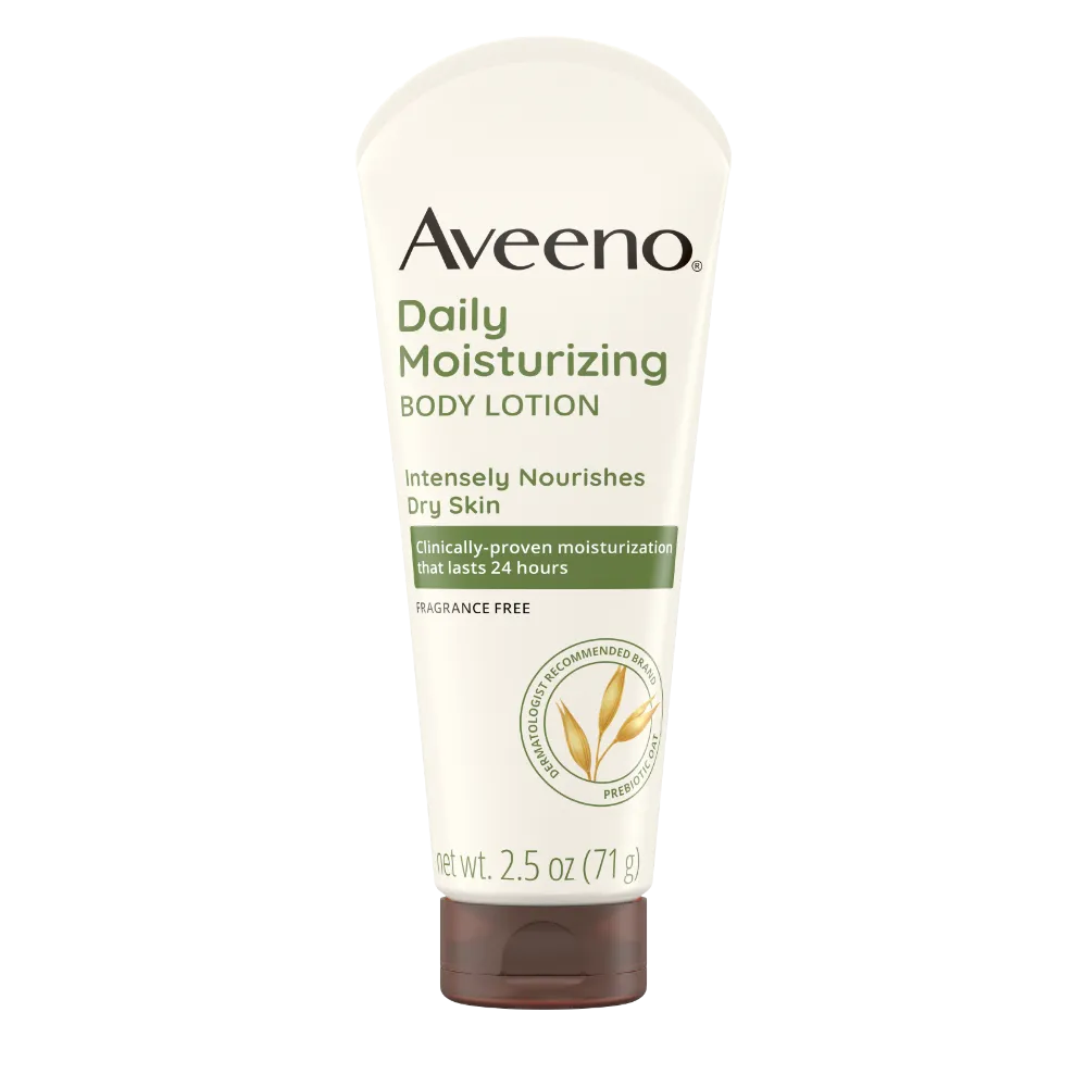  Front Pack shot of Daily Moisturizing Body Lotion with Soothing Oat 2.5oz