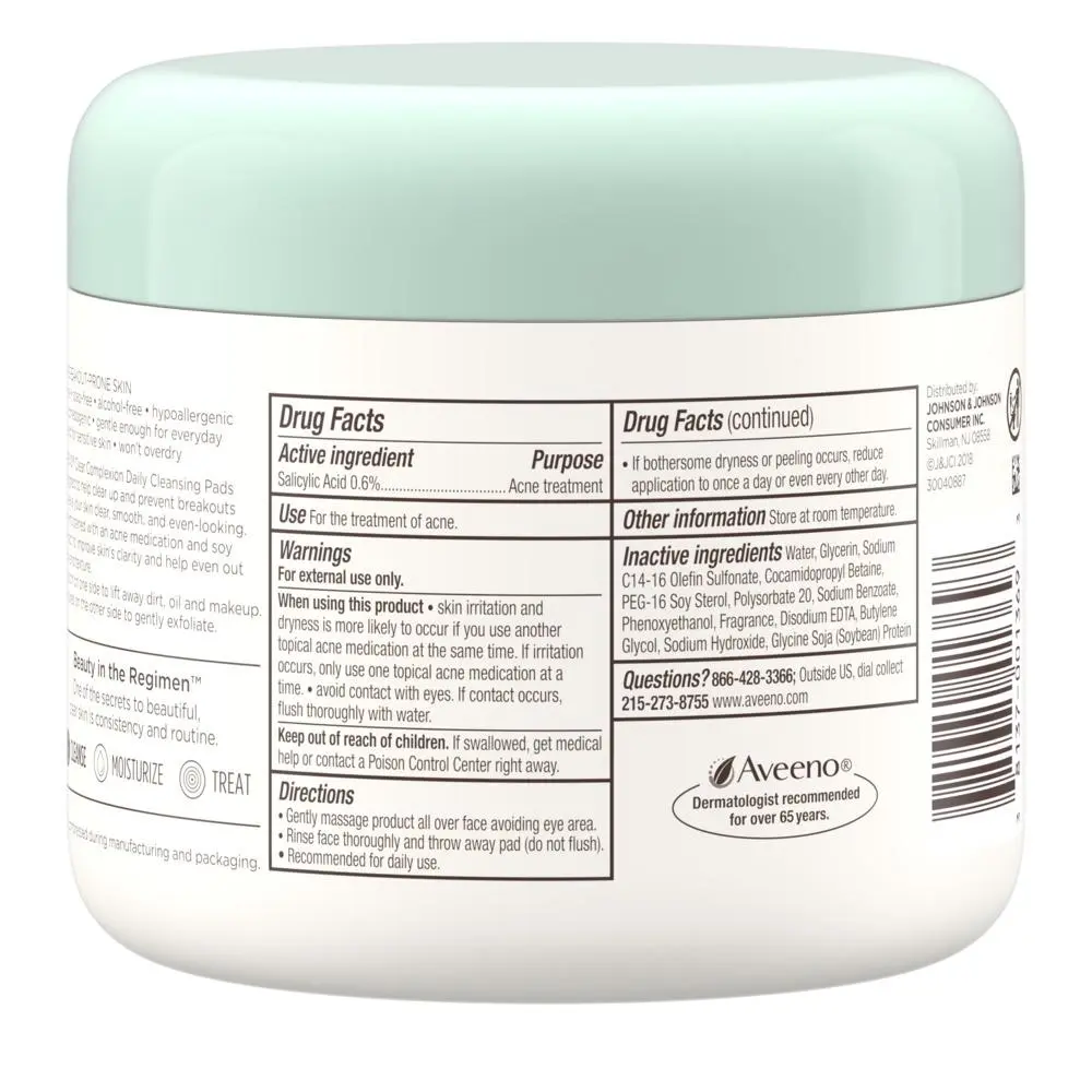 AVEENO® CLEAR COMPLEXION Daily Cleansing Pads