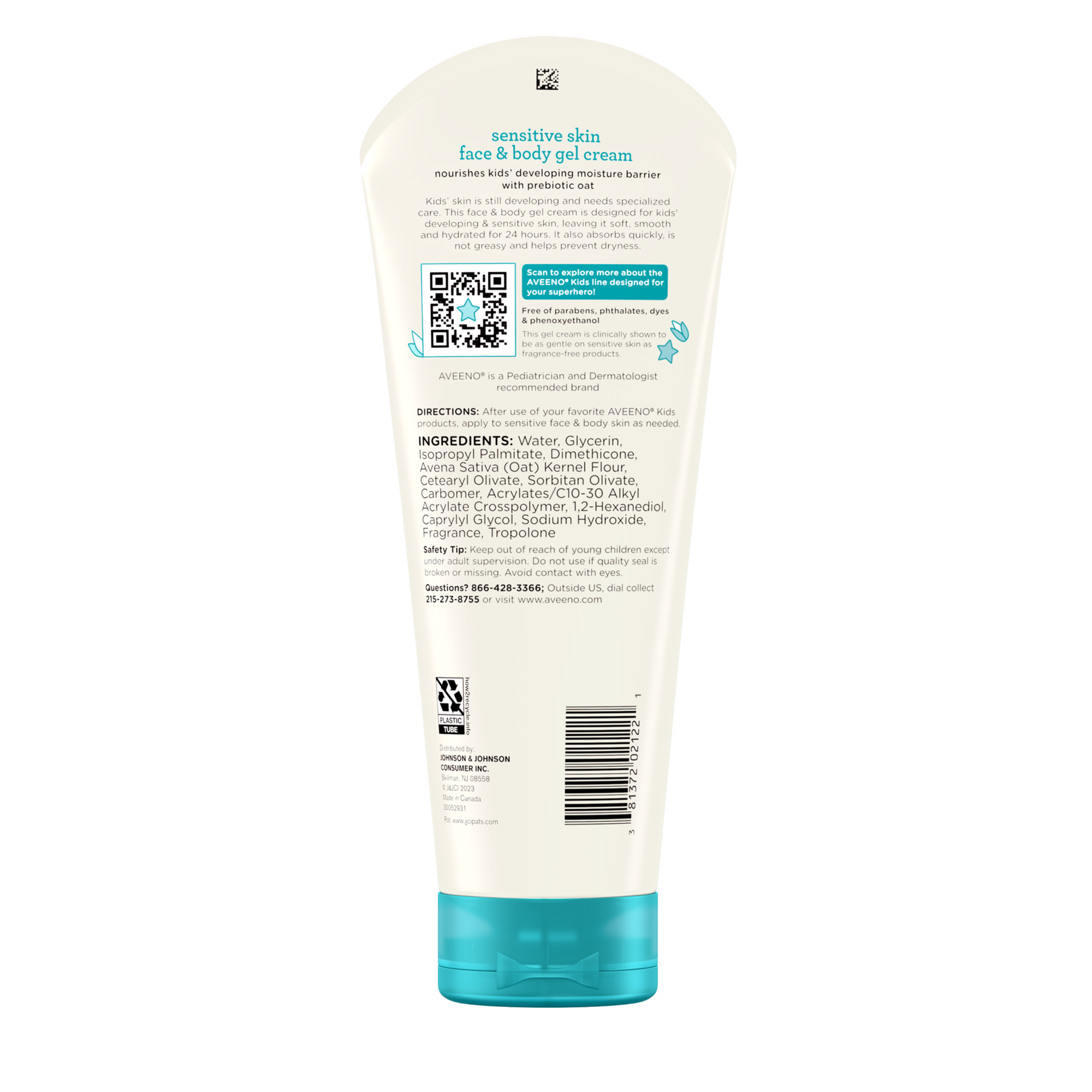 Kids Sensitive Skin Face & Body Gel Cream image 2