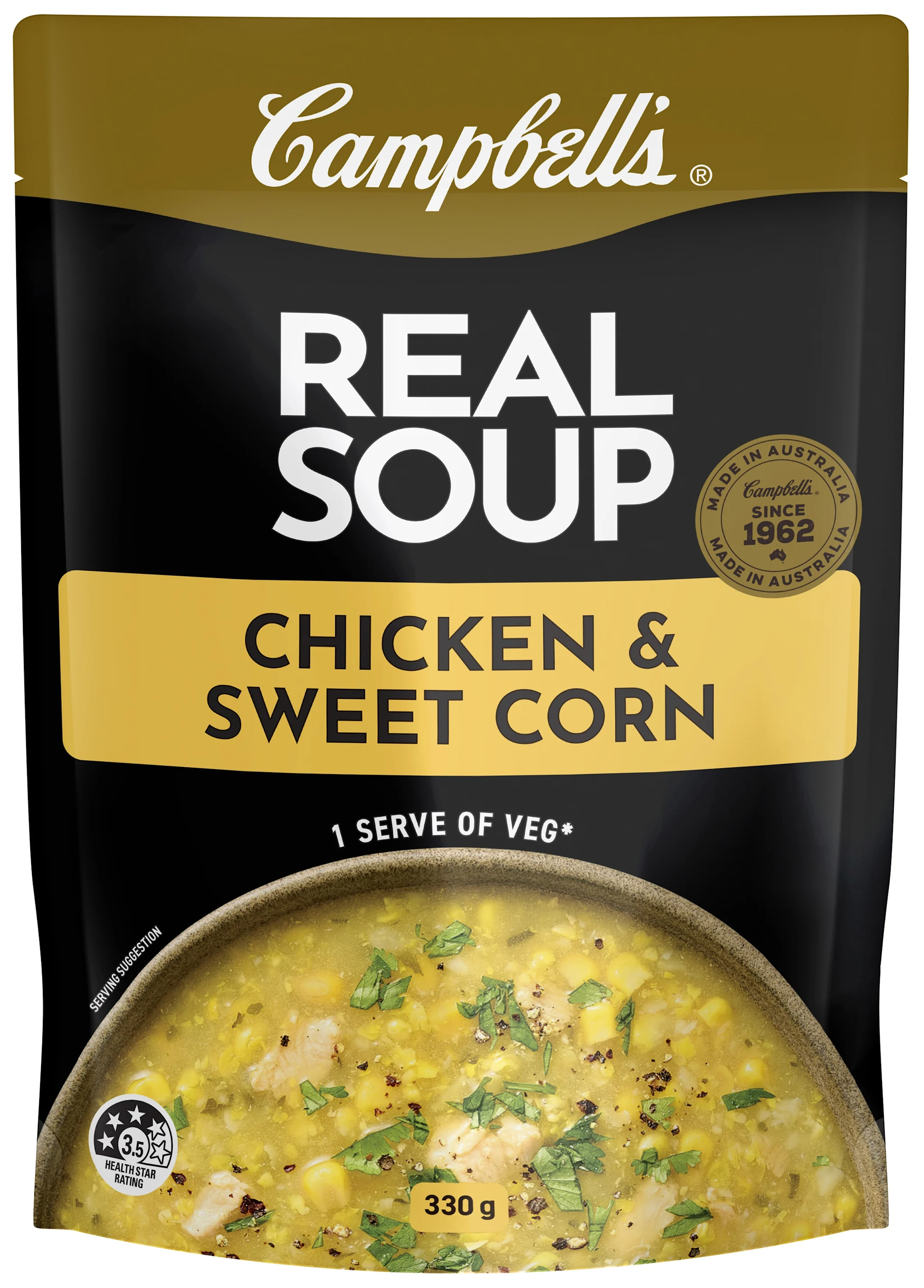 Campbell's Real Soup Pouch Chicken & Sweet Corn