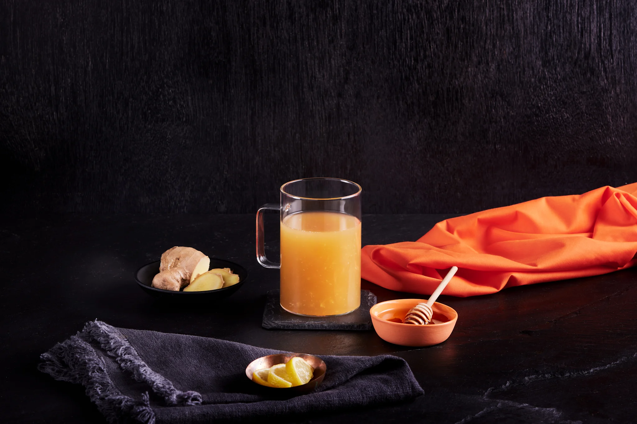 Hero Image Recipe Chicken Bone Broth with Lemon, Ginger & Honey