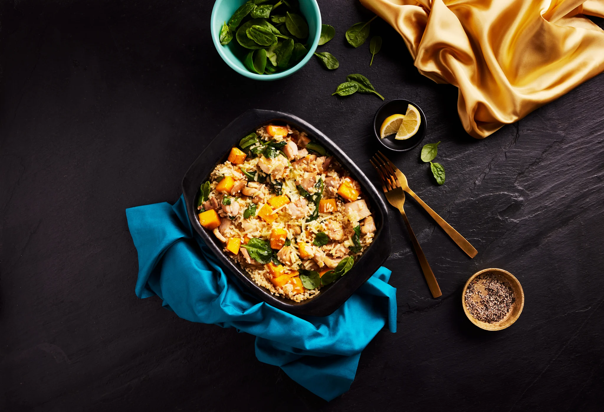 Hero Image Recipe Chicken, Pumpkin & Rice Bake