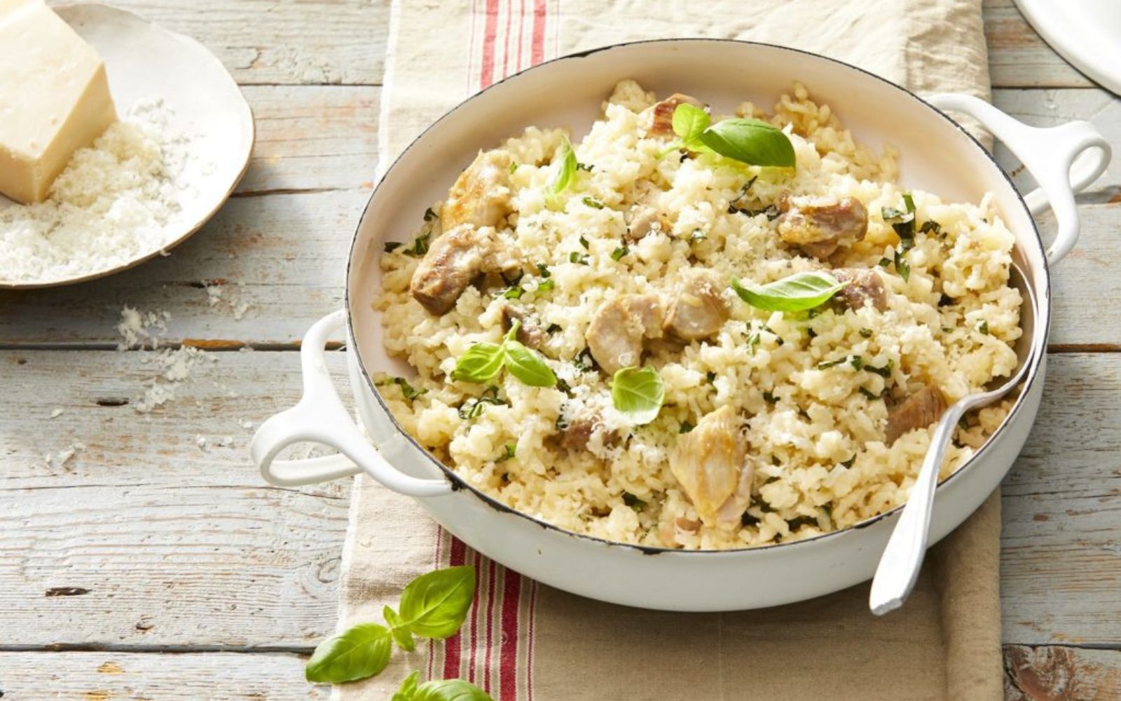 Quick Oven Baked Chicken Risotto