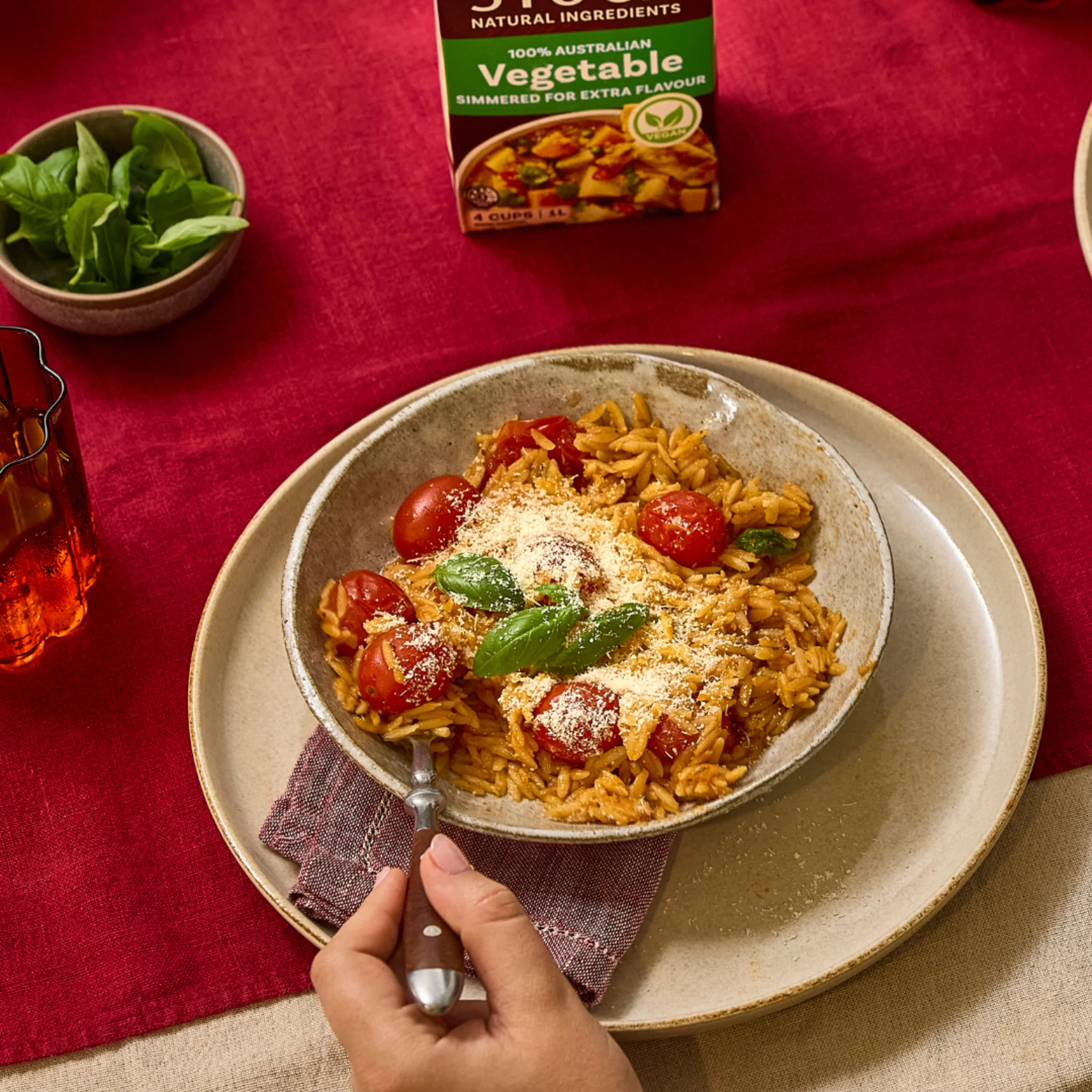 One Pot Tomato Risoni