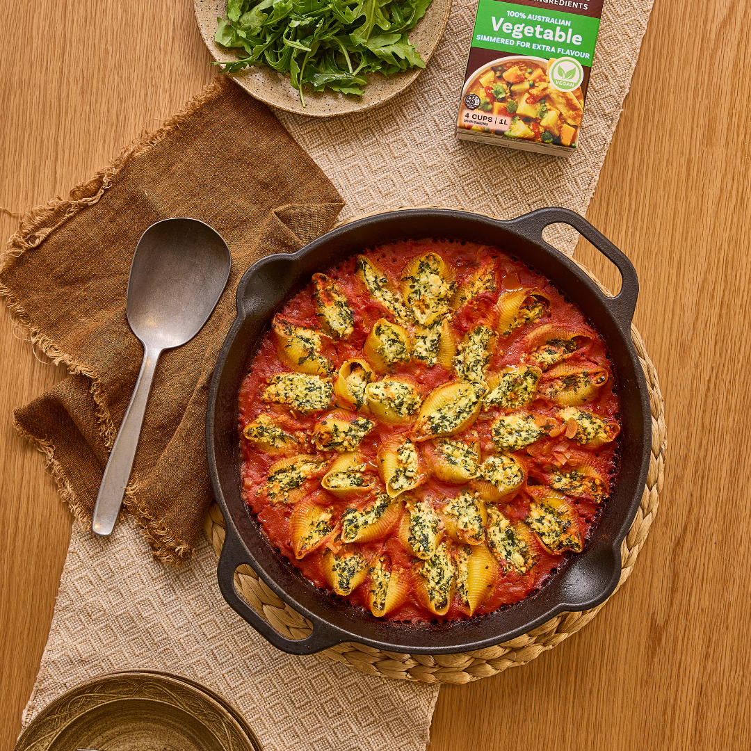 Spinach & Ricotta Stuffed Pasta Shells