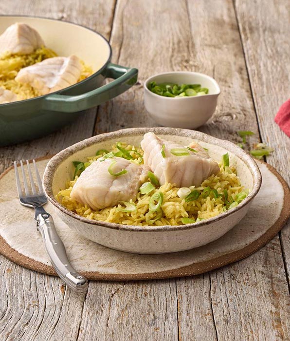 Curried Fish Pilaf