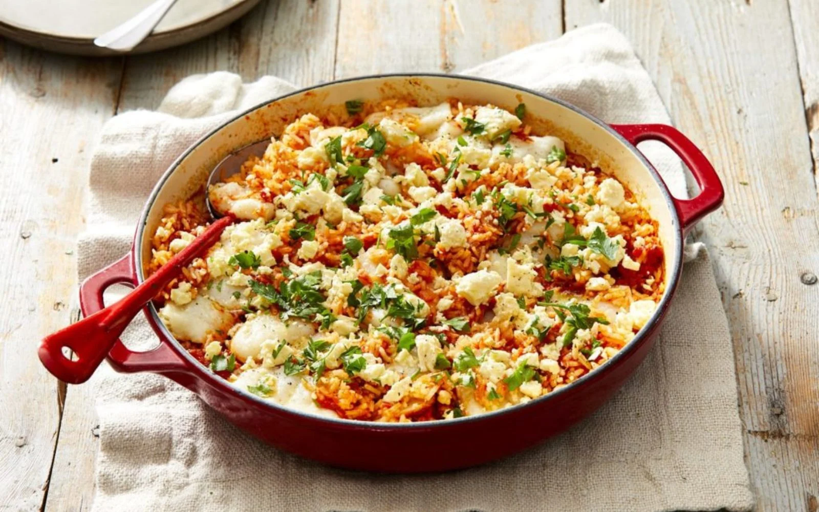 Hero Image Recipe Mediterranean Fish Rice Bake
